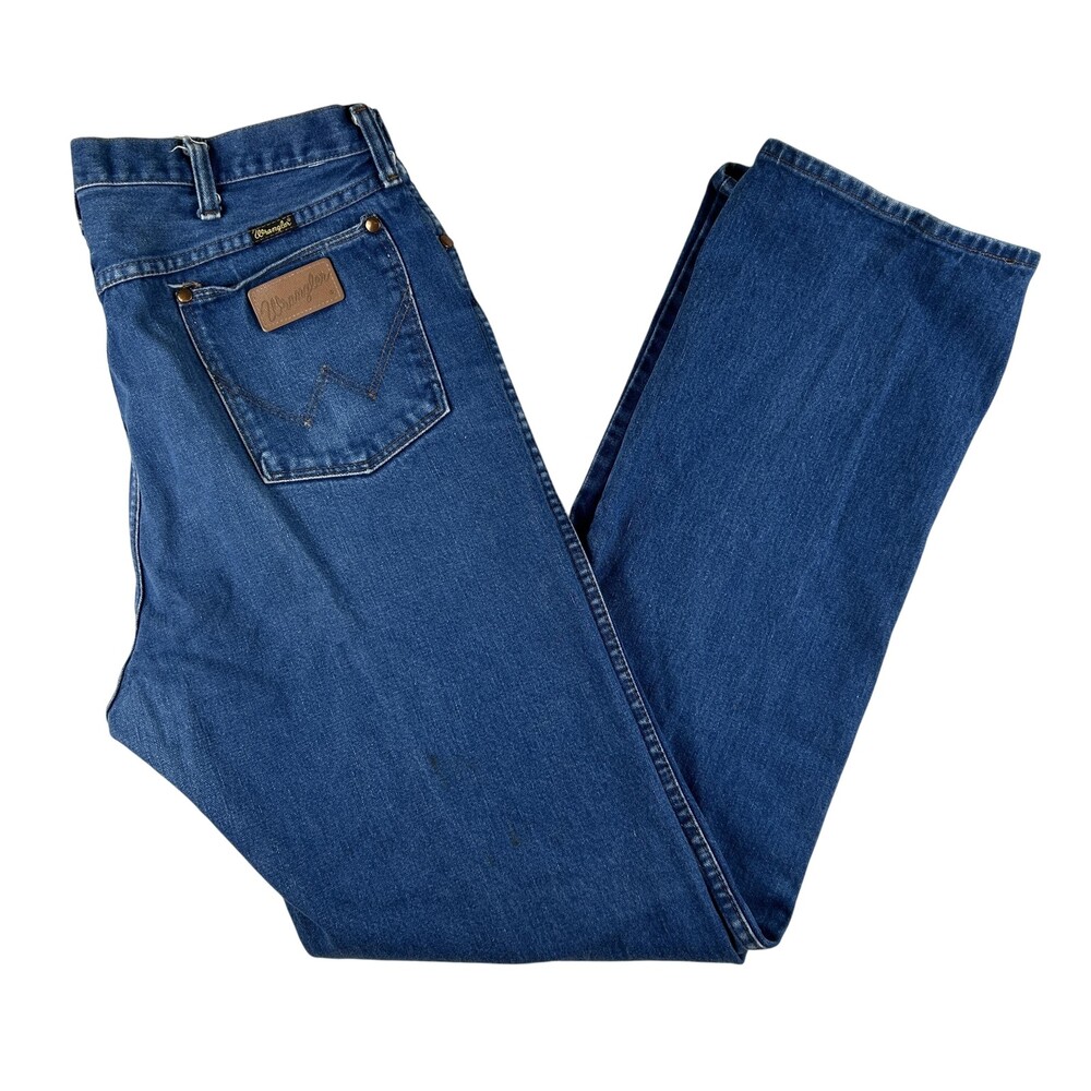 Vintage Wrangler Cowboy Cut Jeans Mens 36x36 Scovill Zipper Denim USA 13MWZ 70s